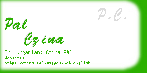 pal czina business card